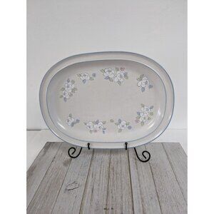 CHANTILLY Stoneware By Hearthside Platter 12 1/2" Fleur De Lune